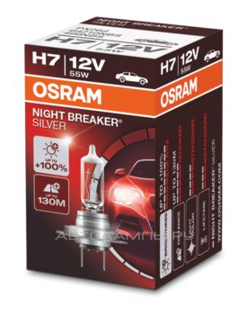 H7 12V- 55W (PX26d) (+100% +..) Night Breaker Silver 64210NBS